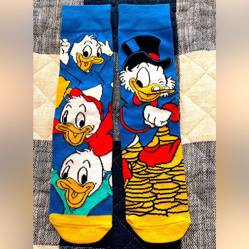 DISNEY Scrooge McDuck and Huey, Dewey and Louie Socks - Never Worn